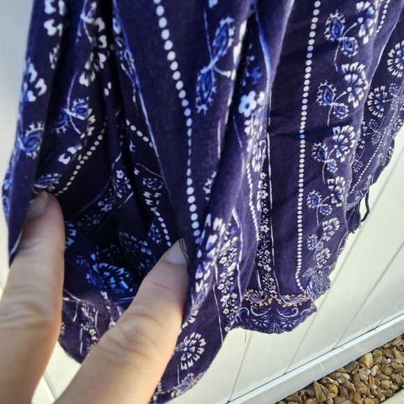 Skies Are Blue Navy Blue Patterned Romper Size M - Picture 4 of 10
